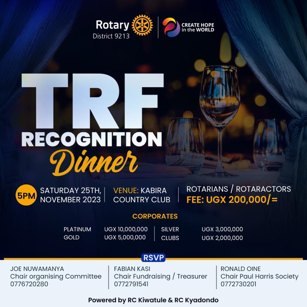 TRF RECOGNITION Dinner