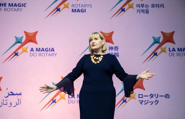 Stephanie Urchick celebrates the magic of Rotary